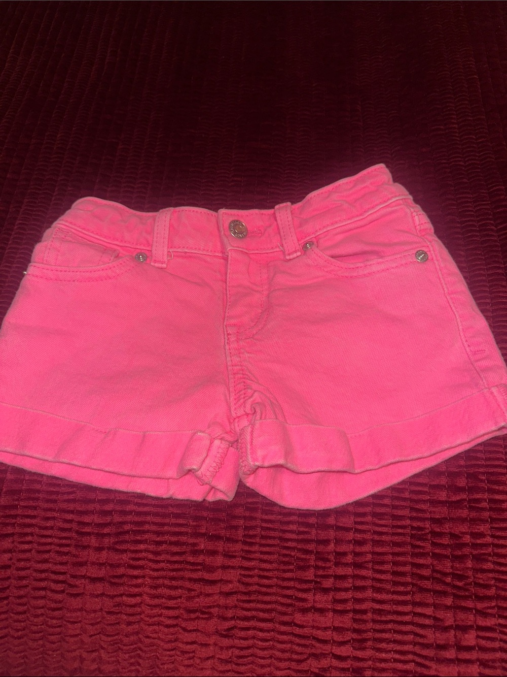 Cat & Jack Hot Pink Ruffle Hem Girls' Shorts
